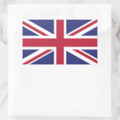 Patriotic United Kingdom Flag Rechthoekige Sticker (Tas)