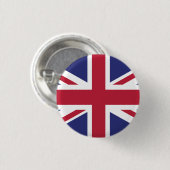 Patriotic United Kingdom Flag Ronde Button 3,2 Cm (Voorkant /achterkant)
