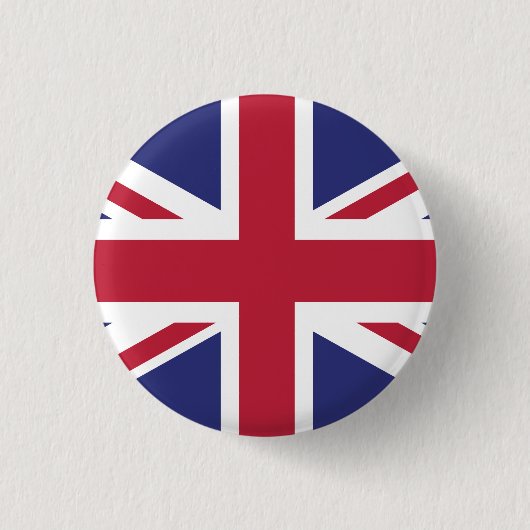 Patriotic United Kingdom Flag Ronde Button 3,2 Cm (Voorkant)