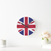 Patriotic United Kingdom Flag Ronde Klok (Huis)