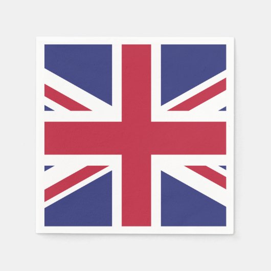 Patriotic United Kingdom Flag Servetten (Voorkant)