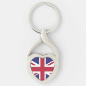 Patriotic United Kingdom Flag Sleutelhanger (Voorkant)