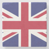 Patriotic United Kingdom Flag Stenen Onderzetter (Voorkant)