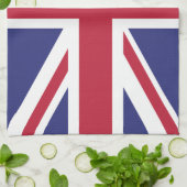 Patriotic United Kingdom Flag Theedoek (Gevouwen)