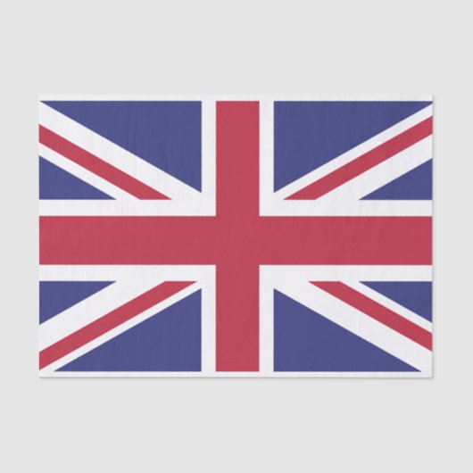 Patriotic United Kingdom Flag Tissuepapier (Voorkant)