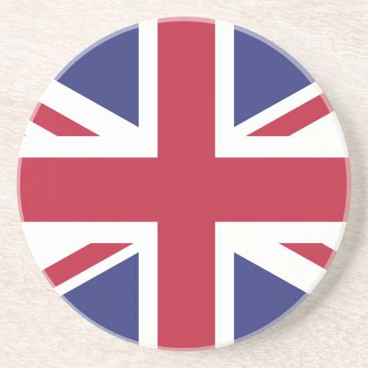 Patriotic United Kingdom Flag Zandsteen Onderzetter (Voorkant)