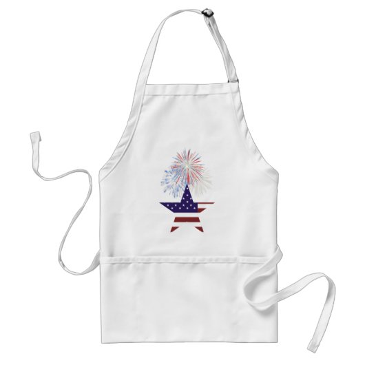 Patriotic US Apron Standaard Schort (Voorkant)