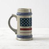 Patriotic US Flag Custom Text Name Bierpul (Links)
