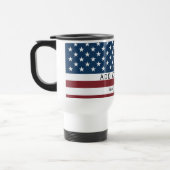 Patriotic US Flag Custom Text Name Reisbeker (Links)
