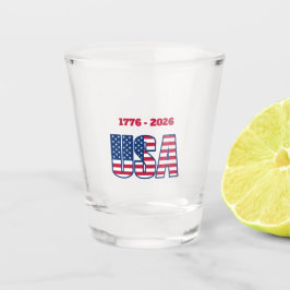 Patriotic USA 1776-2026 Shot Glas
