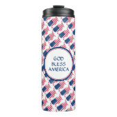 Patriotic USA AMERICAN Flag Thermosbeker (Voorkant)