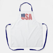 Patriotic USA Apron Schort (Voorkant)