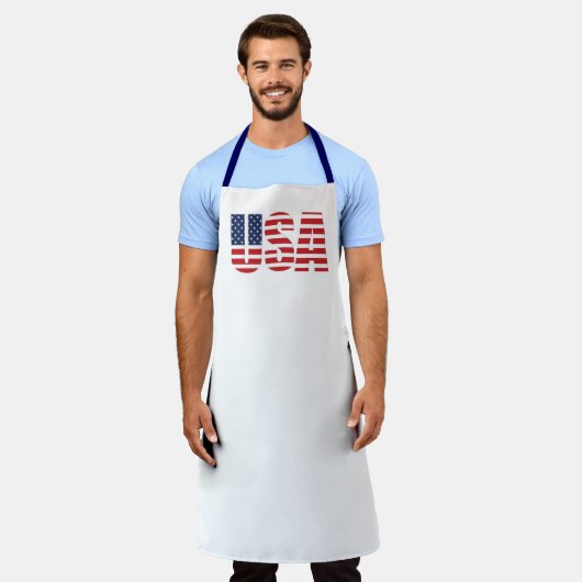 Patriotic USA Apron Schort (Gedragen)