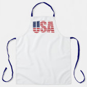 Patriotic USA Apron Schort (Voorkant)