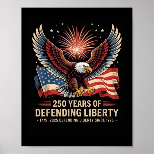 Patriotic Usa Army Us Military Parade 250th Annive Poster (Voorkant)