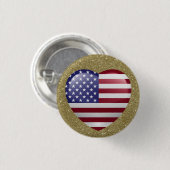 Patriotic USA Button (Voorkant /achterkant)