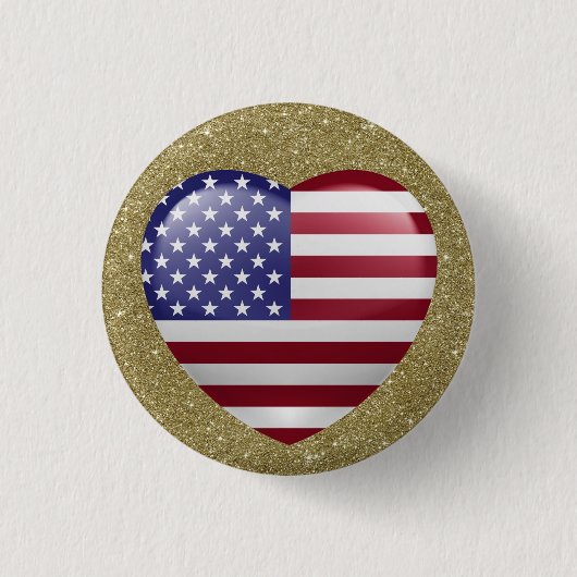 Patriotic USA Button (Voorkant)