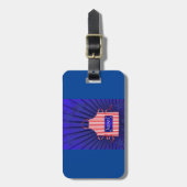 Patriotic USA Chef Rood Wit Blauw BBQ Koken Bagagelabel (Voorkant verticaal)