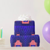 Patriotic USA Chef Rood Wit Blauw BBQ Koken Cadeaupapier