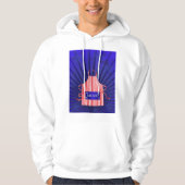 Patriotic USA Chef Rood Wit Blauw BBQ Koken Hoodie (Voorkant)