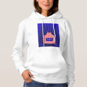 Patriotic USA Chef Rood Wit Blauw BBQ Koken Hoodie (Voorkant)