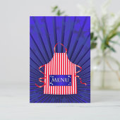 Patriotic USA Chef Rood Wit Blauw BBQ Koken Kaart
