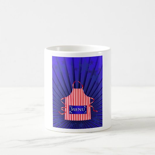 Patriotic USA Chef Rood Wit Blauw BBQ Koken Koffiemok