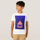 Patriotic USA Chef Rood Wit Blauw BBQ Koken T-shirt (Voorkant volledig)