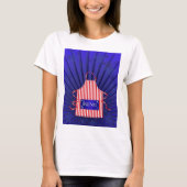 Patriotic USA Chef Rood Wit Blauw BBQ Koken T-shirt (Voorkant)