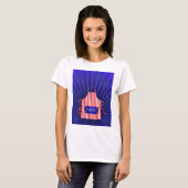 Patriotic USA Chef Rood Wit Blauw BBQ Koken T-shirt (Voorkant volledig)