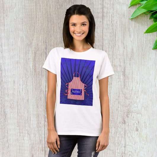 Patriotic USA Chef Rood Wit Blauw BBQ Koken T-shirt