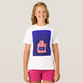 Patriotic USA Chef Rood Wit Blauw BBQ Koken T-shirt (Voorkant volledig)