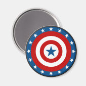 Patriotic USA Circle Bullseye Magnets Magneet (Voorkant / Achterkant)