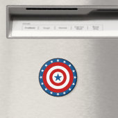 Patriotic USA Circle Bullseye Magnets Magneet (Insitu (Vaatwasser))