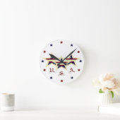PATRIOTIC USA CLOCK RONDE KLOK (Huis)
