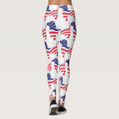 Patriotic USA Dachshund Leggings (Achterkant)