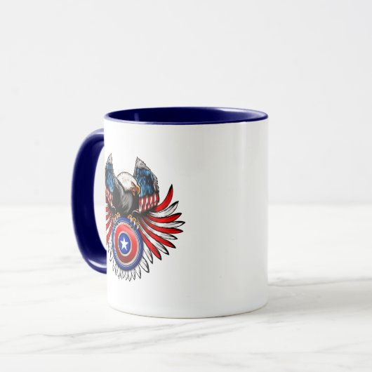 Patriotic USA Eagle Mok (Voorkant links)