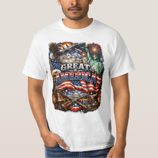 Patriotic USA Eagle Pride T-Shirt for Americans"