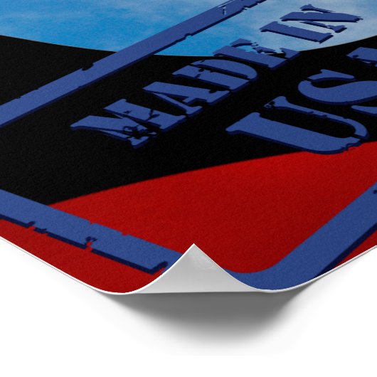 Patriotic Usa Eagle Stamp and Liberty Bell Poster (Hoek)