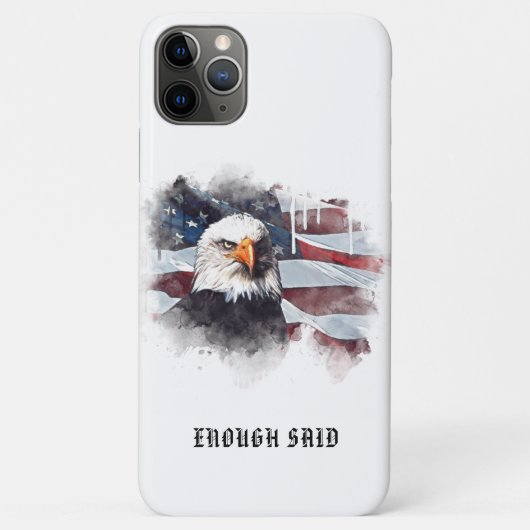 *~* Patriotic USA Flag American Bald EAGLE AP16 Case-Mate iPhone Case (Achterkant)