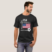 Patriotic USA FLAG World Soccer T-shirt (Voorkant volledig)