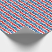Patriotic USA Gift Wrap Papier (Hoek)