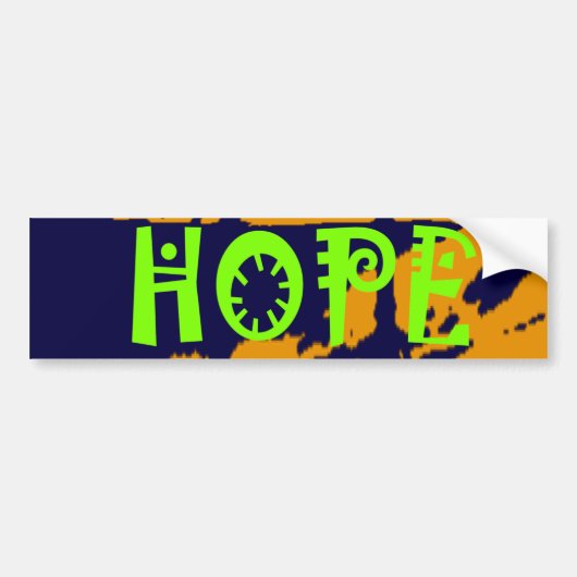Patriotic USA Hope Graphic Bumpersticker (Voorkant)