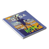 Patriotic USA Hope Graphic Notitieblok (Schuin)