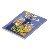 Patriotic USA Hope Graphic Notitieblok (Linkerzijde)
