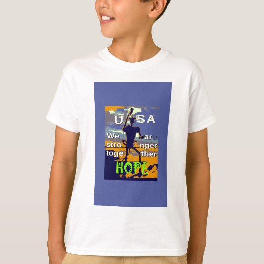 Patriotic USA Hope Graphic T-shirt (Voorkant)