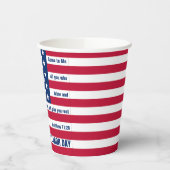 Patriotic USA Labour Day Papieren Bekers (Links)