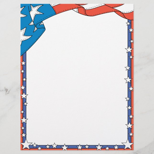 Patriotic USA Letterhead (Voorkant)
