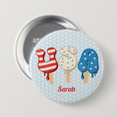 Patriotic USA Love Popsiche Ronde Button 7,6 Cm (Voorkant /achterkant)