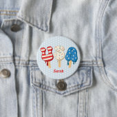 Patriotic USA Love Popsiche Ronde Button 7,6 Cm (In situ)
